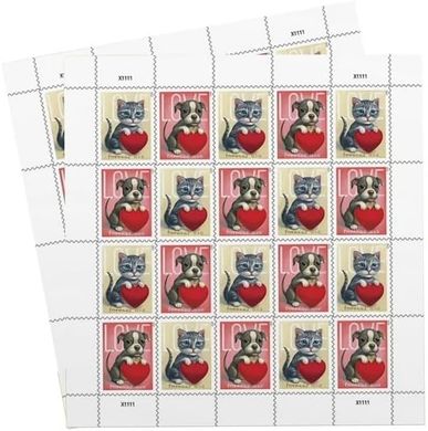 Forever Valentine Pet & Wedding Stamps (40 Stamps)
