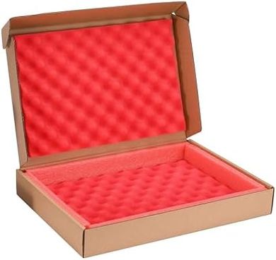 Kraft Laptop Shipping Box with Protective Foam
