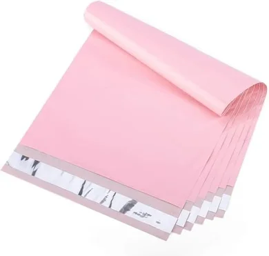Pink Poly Mailers: 100 Strong, Waterproof Shipping Envelopes (10x13)