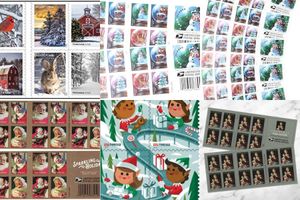 Christmas Postage Stamps