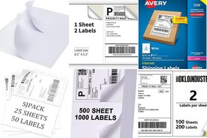 Shipping Labels with Adhesive