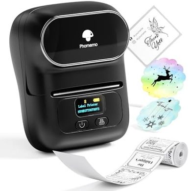 Phomemo M110: Portable Bluetooth Thermal Label Printer for Business & Home
