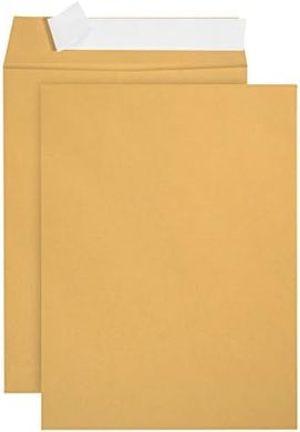 100 Oversize 6x9 Self-Seal Kraft Catalog Envelopes (28lb, Printer-Friendly)
