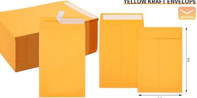 Joyberg 6x9 Self-Seal Printable Kraft Envelopes for Mailing
