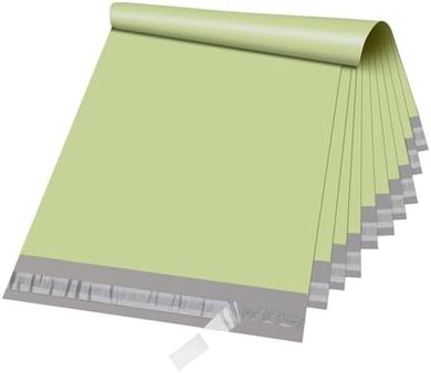 Avocado Green Metronic Poly Mailers (10x13", 100-pack): Sturdy, Waterproof Shipping Envelopes
