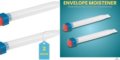 Office Envelope & Stamp Moistener (2-Pack)
