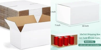 Eupako Small White Corrugated Mailers (30-Pack)