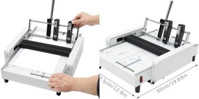 Electric Booklet Maker & Binder: 14 Sheets Fold, 20 Sheets Bind
