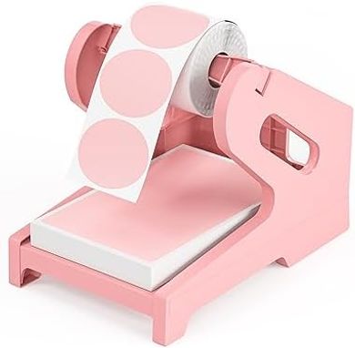 Phomemo Pink Desktop Label Printer Stand for Rolls & Fanfold Labels
