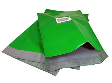 Green Poly Mailers: 10x13", 100-Pack
