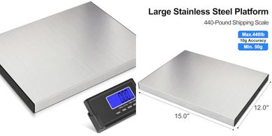 THINKSCALE 440lb Wireless Heavy-Duty Postal/Shipping Scale
