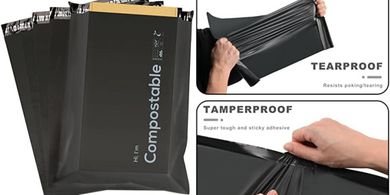 Biodegradable Compostable Mailing Bags (50-pack, 12x15.5")
