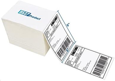 4x6" White Direct Thermal Shipping Labels (500)
