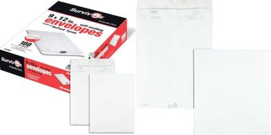 Tyvek Catalog Envelopes: Self-Sealing, Durable, 100/Box
