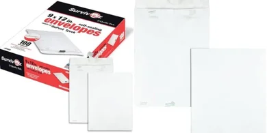 Tyvek Catalog Envelopes: Self-Sealing, Durable, 100/Box
