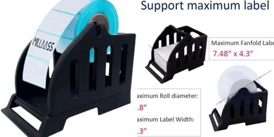Desktop Label Dispenser for Rolls & Fan-Fold Labels