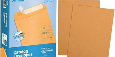 Aimoh 9x12 Brown Kraft Self-Seal Mailing Envelopes (100)
